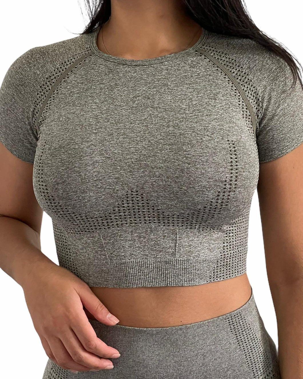 Breeze Short Sleeve Top - Khaki Green